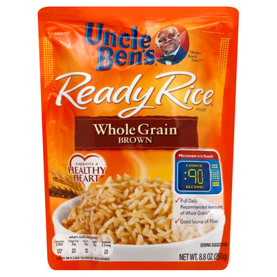 Uncle Bens - Uncle Bens, Rice, Whole Grain, Brown, Pouch (8.8 oz), Shop