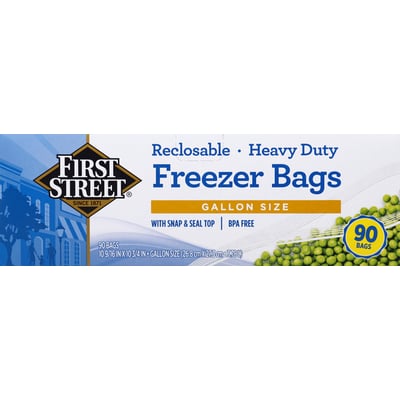 Nice! Reclosable Gallon Freezer Bags - 50 ct