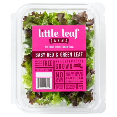 Little Leaf Farms - Little Leaf Farms, Lettuce, Baby Red & Green Leaf (4  oz), Shop
