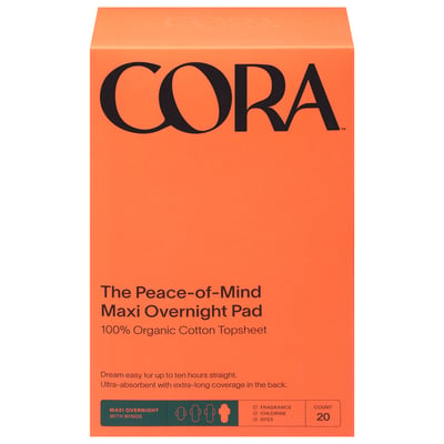Cora Period Liners 100% Ultra Thin, Quick Absorbency 