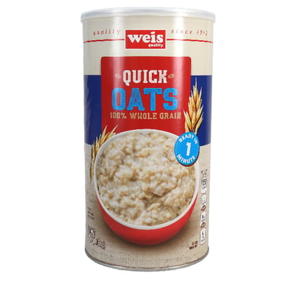 Quaker Oats 100% Natural Whole Grain Quick 1- Minute Oats, 2 pk./40 oz.