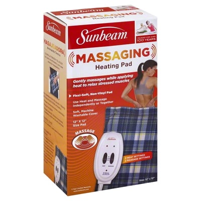 Sunbeam - Sunbeam Heating Pad, Massaging, Shop