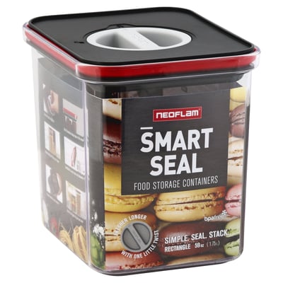 Neoflam - Neoflam, Smart Seal - Food Storage Containers, Black, 59 Ounce (1  oz), Shop