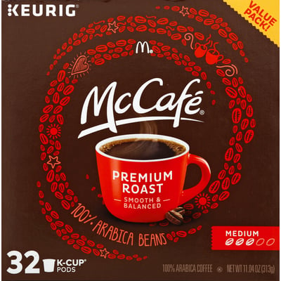McCafe Premium Roast Medium Roast Single Serve Coffee K Cups