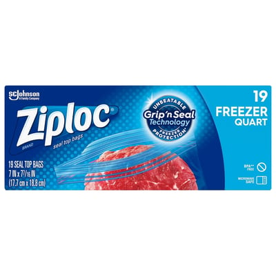 Save on Our Brand Double Zipper Quart Freezer Bags Order Online Delivery
