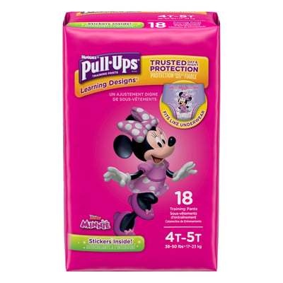 Huggies Pull-Ups Disney Junior Minnie 4T-5T Training Pants Girls 38-50 lbs  - 56 ct box