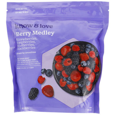 Know & Love - know & love Berry Medley Frozen Fruit 16 Ounces (16
