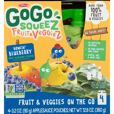 Gogo Squeez - Gogo Squeez, Fruit & Veggiez - Applesauce, Fruit