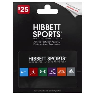 Hibbett Sports Gift Card, $25 to $500
