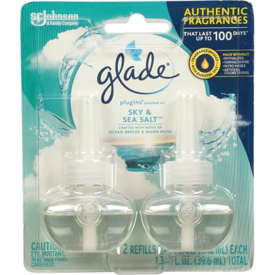 GLADE PLUGINS - Glade Plug In Sky & Sea Salt Scented Oil Refill 2 Count (2  count)