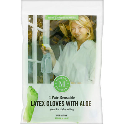 Martha Stewart - Martha Stewart Aloe Latex Gloves M/L 1 Pack | Shop | Winn  Dixie