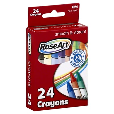 RoseArt Twist-Up Crayons, 20-Count, Assorted Colors, Packaging May