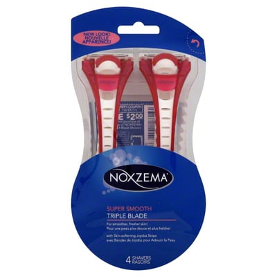 Noxzema - Noxzema Shavers, Super Smooth Triple Blade (4 count) | Shop ...