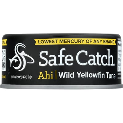 Safe Catch Ahi Tuna, Yellowfin, Wild, Ahi - 5 oz