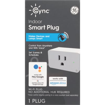 GE Cync Indoor Smart Plug Works With  Alexa 1 Each (1 count)