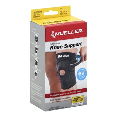Mueller - Mueller, Knee Support, Adjustable, One Size Fits Most, Shop