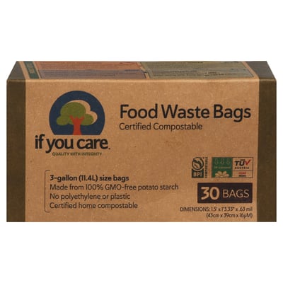 If You Care Food Waste Bags, 3 Gallon - 30 bags