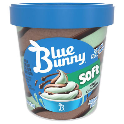 Blue Bunny - Blue Bunny Twist Mint Chocolate Ice Cream 16 Ounces