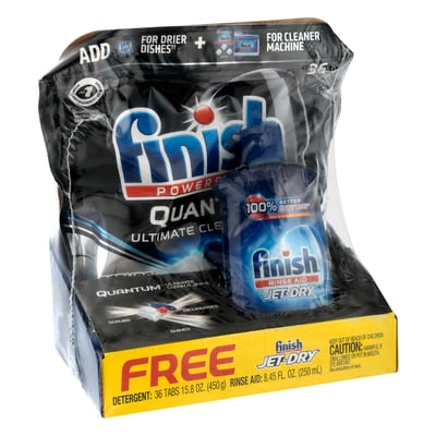 Finish - Finish, Quantum/Jet-Dry - Detergent & Rinse Aid