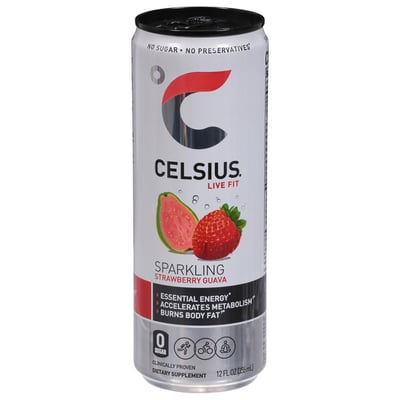 Celsius - Celsius, Live Fit - Energy Drink, Strawberry Guava, Sparkling ...