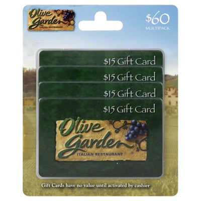 Olive Garden Gift Cards 60 Multipack