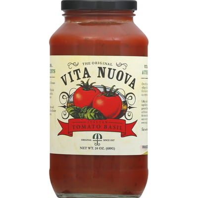 Vita Nuova Italian Tomato Basil Pasta Sauce