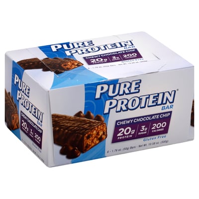 Pure Protein - Pure Protein, Protein Bar, Chewy Chocolate Chip (6 count ...