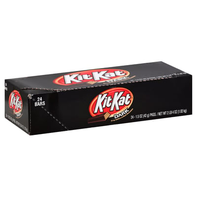 Dark Chocolate Kit Kat Candy Bars: 24-Piece Box