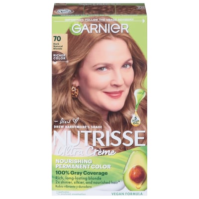 Weis Permanent Color, Markets Garnier, | Dark | Blonde Shop Nutrisse Natural 70 - Hair Ultra - Creme, Garnier