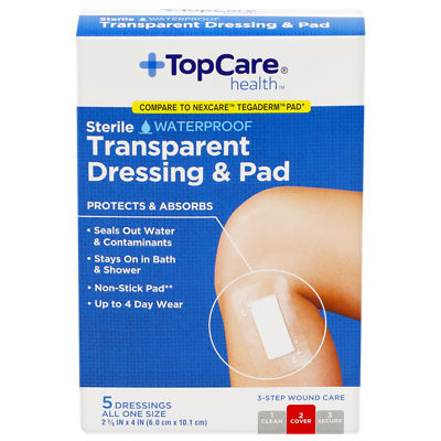TopCare - Topcare Transparent Waterproof Dressing & Pad 5 Count (5 inches)  | Shop | Winn Dixie
