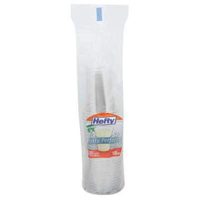 Hefty Party On! 18 oz Red Disposable Plastic Cups