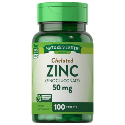 Nature's Truth - Nature's Truth, Chelated Zinc, 50 mg, Tablets (100 count)  | Shop | Weis Markets