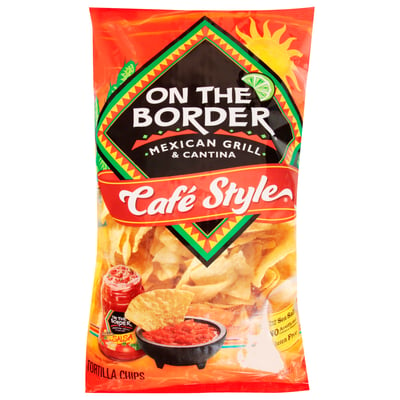  On The Border Cafe Style Tortilla Chips, 11 Ounce