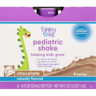 PediaSure Grow & Gain Kids Nutritional Shake Chocolate Ready-to-Drink  Bottles, 24 pk./8 fl. oz.