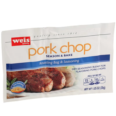 Weis Quality - Weis Quality, Pork Chop Season & Bake Roasting Bag &  Seasoning (1.25 oz), Shop