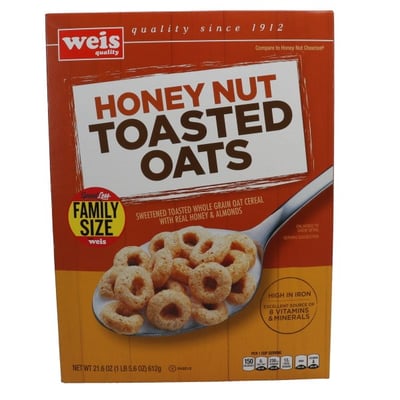 Honey Nut Cheerios Breakfast Cereal, Family Size, Whole Grains