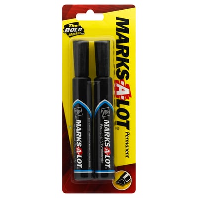 Marks A Lot - Marks A Lot, Markers, Permanent (2 count), Shop