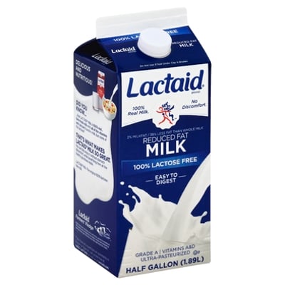 Lactaid - Lactaid Milk, Reduced Fat, 2% Milkfat (64 ounces 