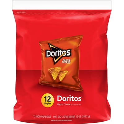 Doritos, Nacho Cheese Flavored Tortilla Chips Party Size, 15 oz