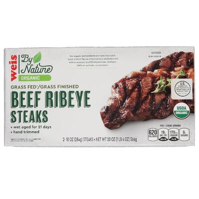 Weis by Nature - Weis by Nature Frozen Meat Ribeye Steak 2 Pack (20 ounces), Shop