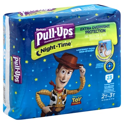 Pull Ups - Pull Ups, Night-Time - Training Pants, for Boys, Size 2T-3T  (18-34 lbs), Disney Pixar Toy Story (23 count), Shop