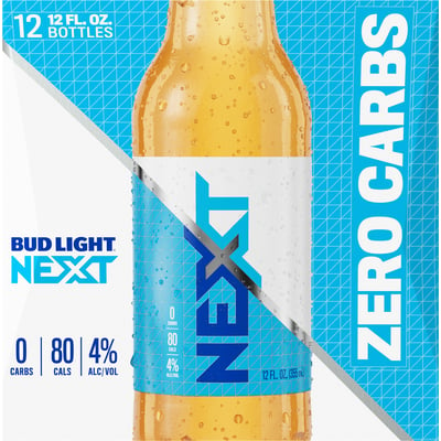 Bud Light - Bud Light Next Zero Carbs Super Crisp Light Beer, 12