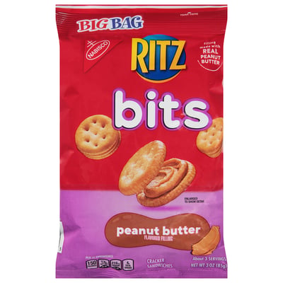 Ritz - Ritz, Bits - Cracker Sandwiches, Peanut Butter, Big Bag (3