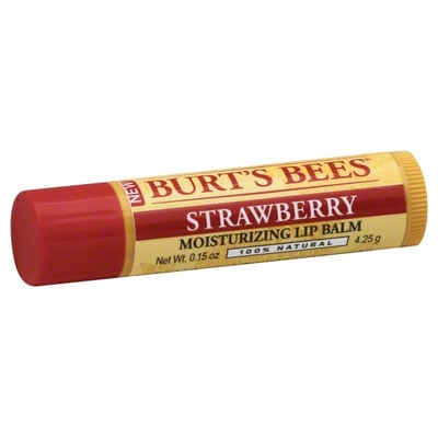 Burts Bees - Burts Bees Lip Balm, Moisturizing, Strawberry (0.15 oz), Shop