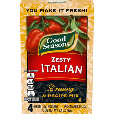 Good Seasons - Good Seasons Zesty Italian Dressing & Recipe Mix 4 Pack (4  packs) | Shop | Winn Dixie