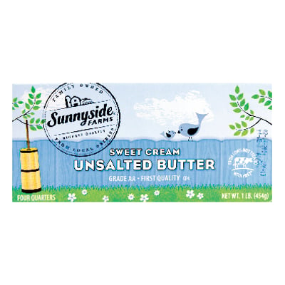Sunnyside Farms - Sunnyside Farms, Unsalted Stick Butter (16 ounces)