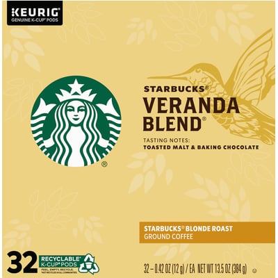 Starbucks - Starbucks Veranda Blend Blonde Roast K-Cup Coffee Pods 32 ...