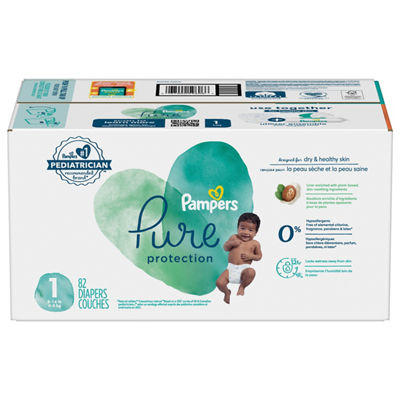 Pampers - Pampers, Pure Protection - Pure Diapers, Size 1, 82 (82