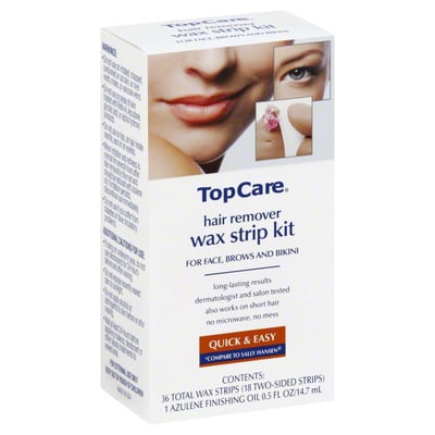 TopCare - TopCare Wax Strip Kit, Hair Remover, for Face, Brows and Bikini  (36 count) | Shop | Weis Markets