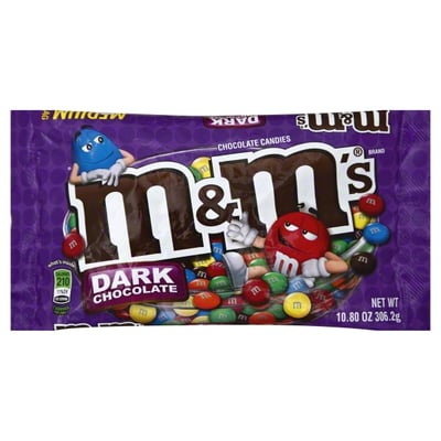M & M - M & M Chocolate Candies, Dark Chocolate (10.8 oz), Shop